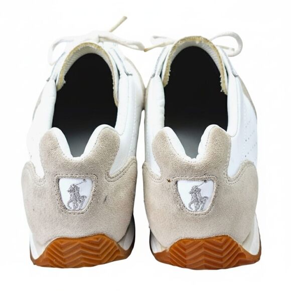 Polo Ralph Lauren Heritage Court II Leather Suede Tennis Court Sneakers Sz 10 - Picture 5 of 9